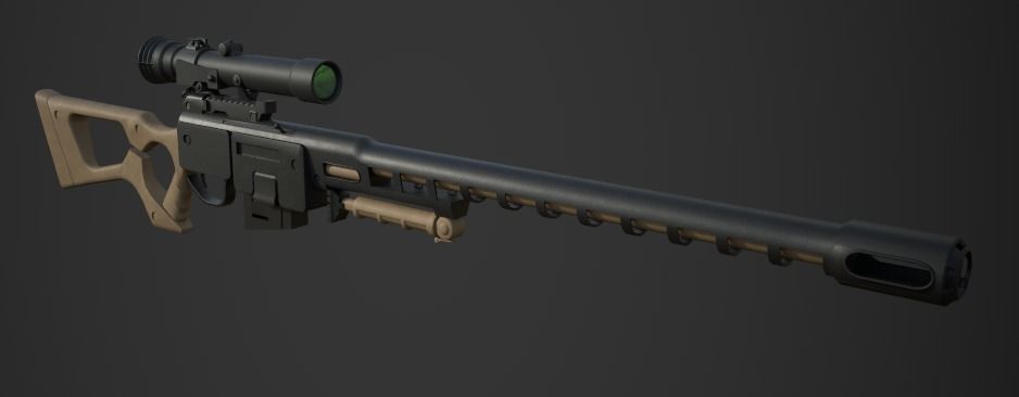 Weapon Pack Low-poly 3D model_78