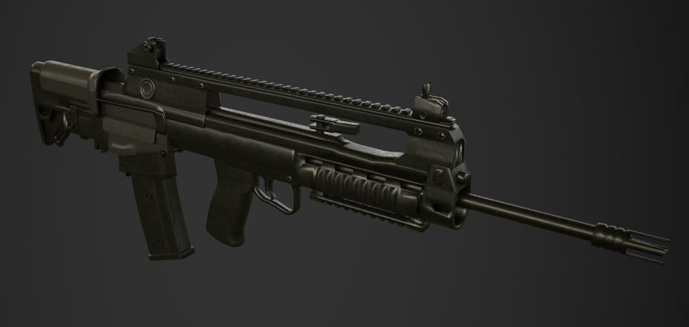 Weapon Pack Low-poly 3D model_148