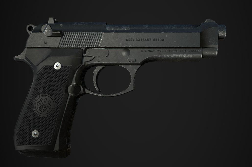 Weapon Pack Low-poly 3D model_126