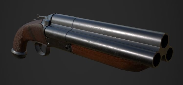 Weapon Pack Low-poly 3D model_142