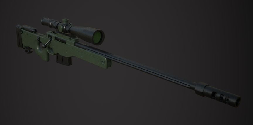 Weapon Pack Low-poly 3D model_120