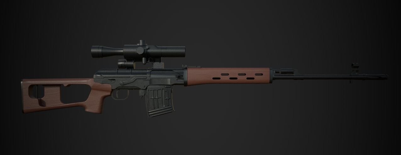 Weapon Pack Low-poly 3D model_141