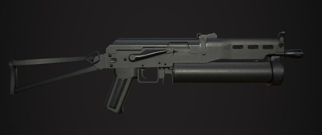 Weapon Pack Low-poly 3D model_124