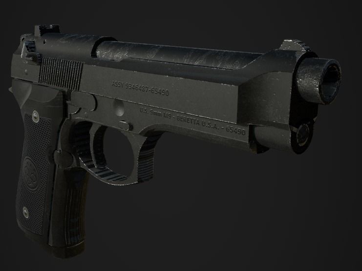 Weapon Pack Low-poly 3D model_119