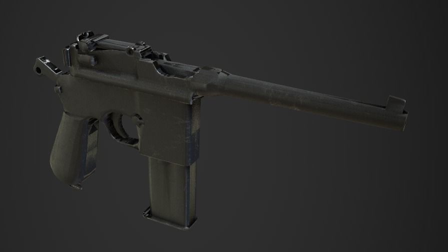 Weapon Pack Low-poly 3D model_133