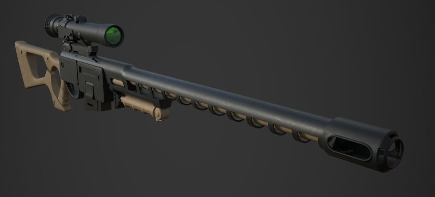 Weapon Pack Low-poly 3D model_80