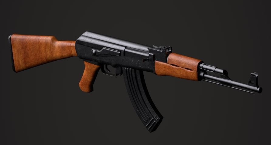 Weapon Pack Low-poly 3D model_112