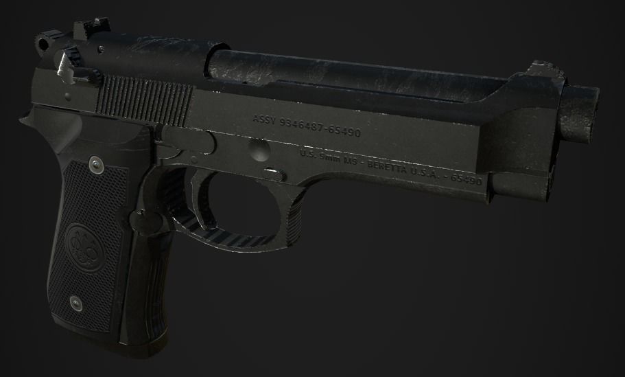 Weapon Pack Low-poly 3D model_122