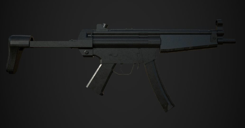 Weapon Pack Low-poly 3D model_36