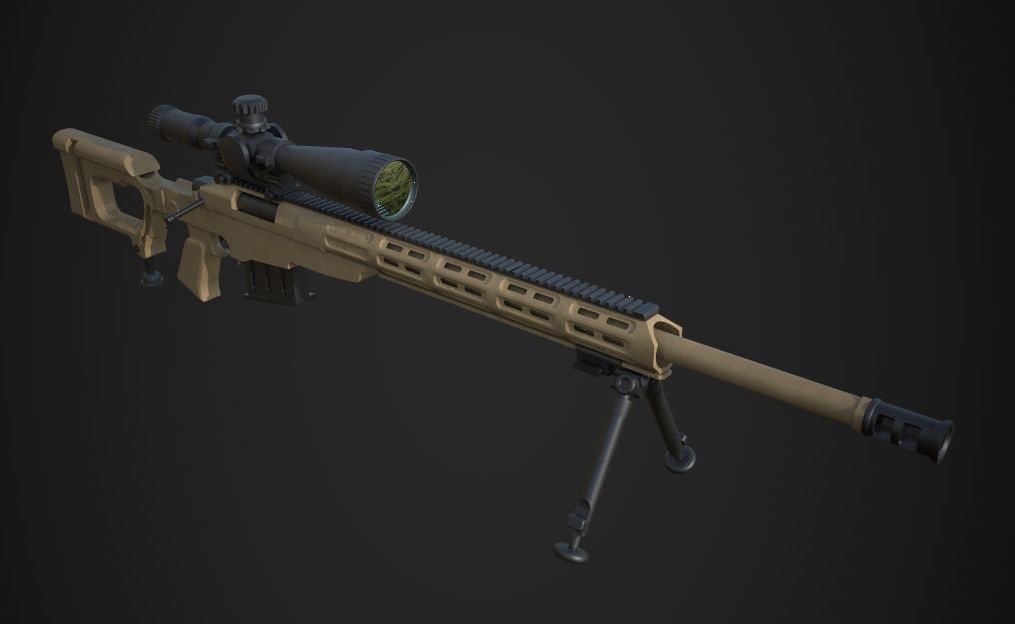 Weapon Pack Low-poly 3D model_140