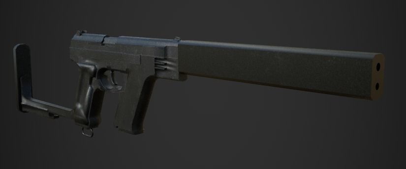 Weapon Pack Low-poly 3D model_82