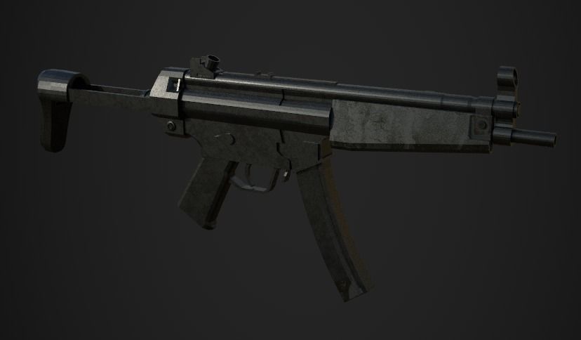 Weapon Pack Low-poly 3D model_17