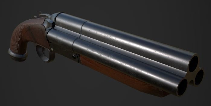 Weapon Pack Low-poly 3D model_98