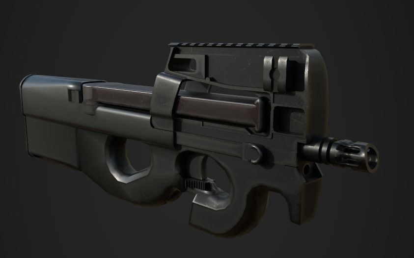 Weapon Pack Low-poly 3D model_127
