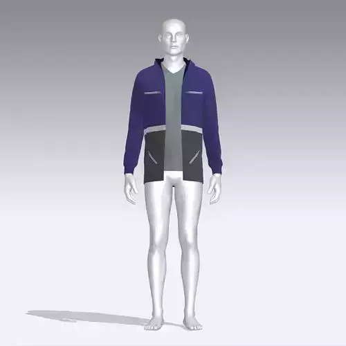 Hoodie mannequin wearing jacket