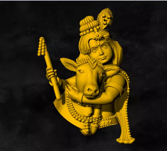 Sri Krishna Calf 3D print model_0