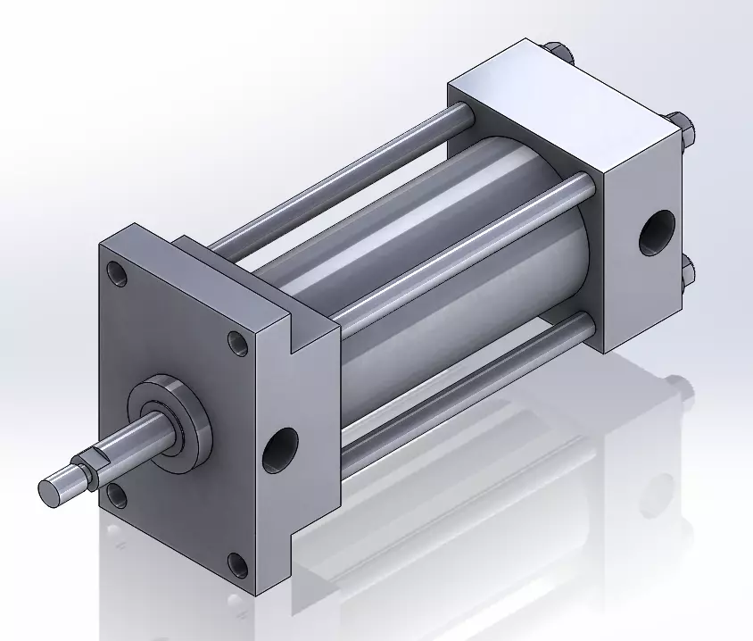 CILINDRO DE AIRE DE ACCION DOBLE 3D model_0