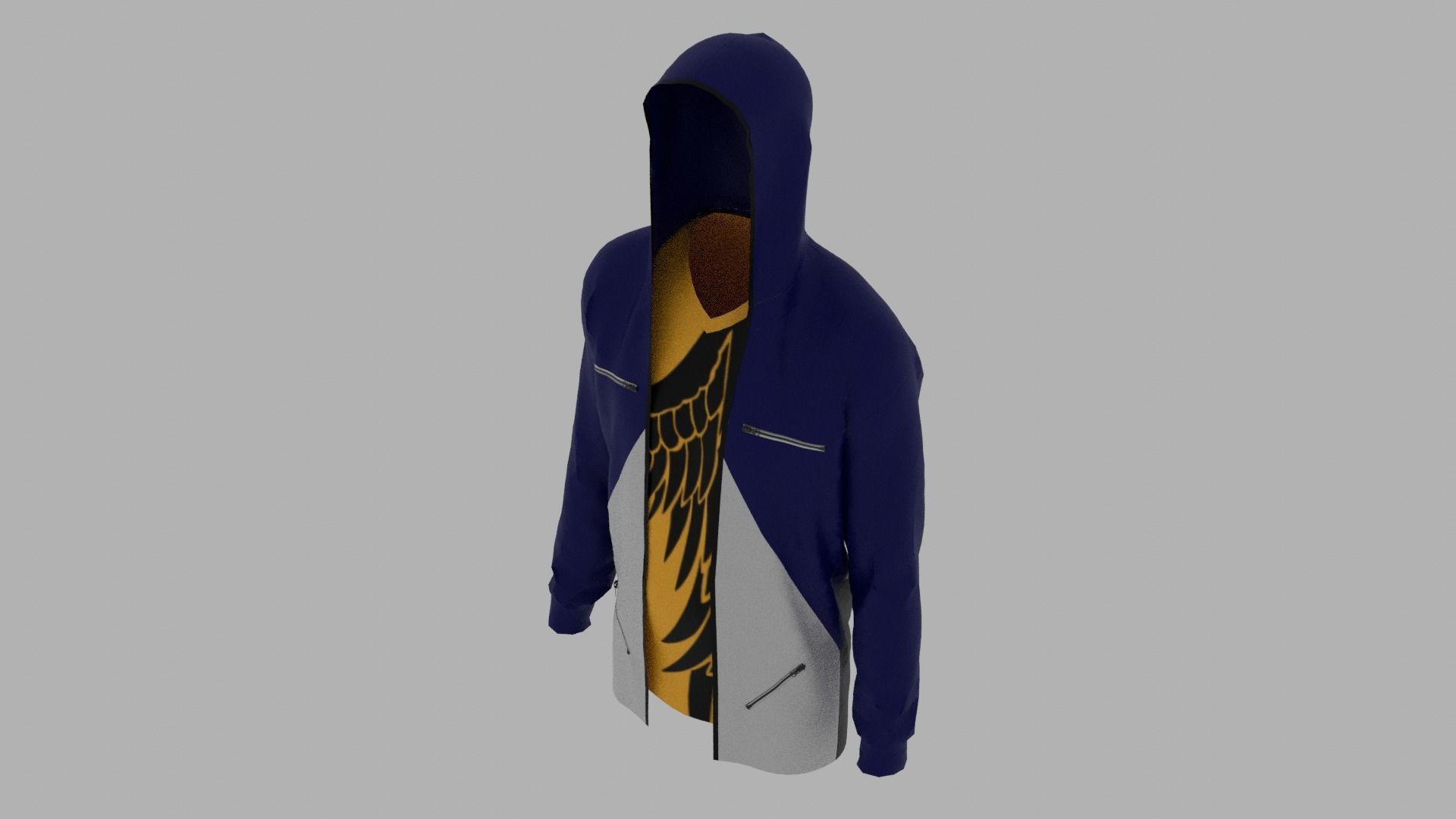 Hoodie Low-poly 3D model_6