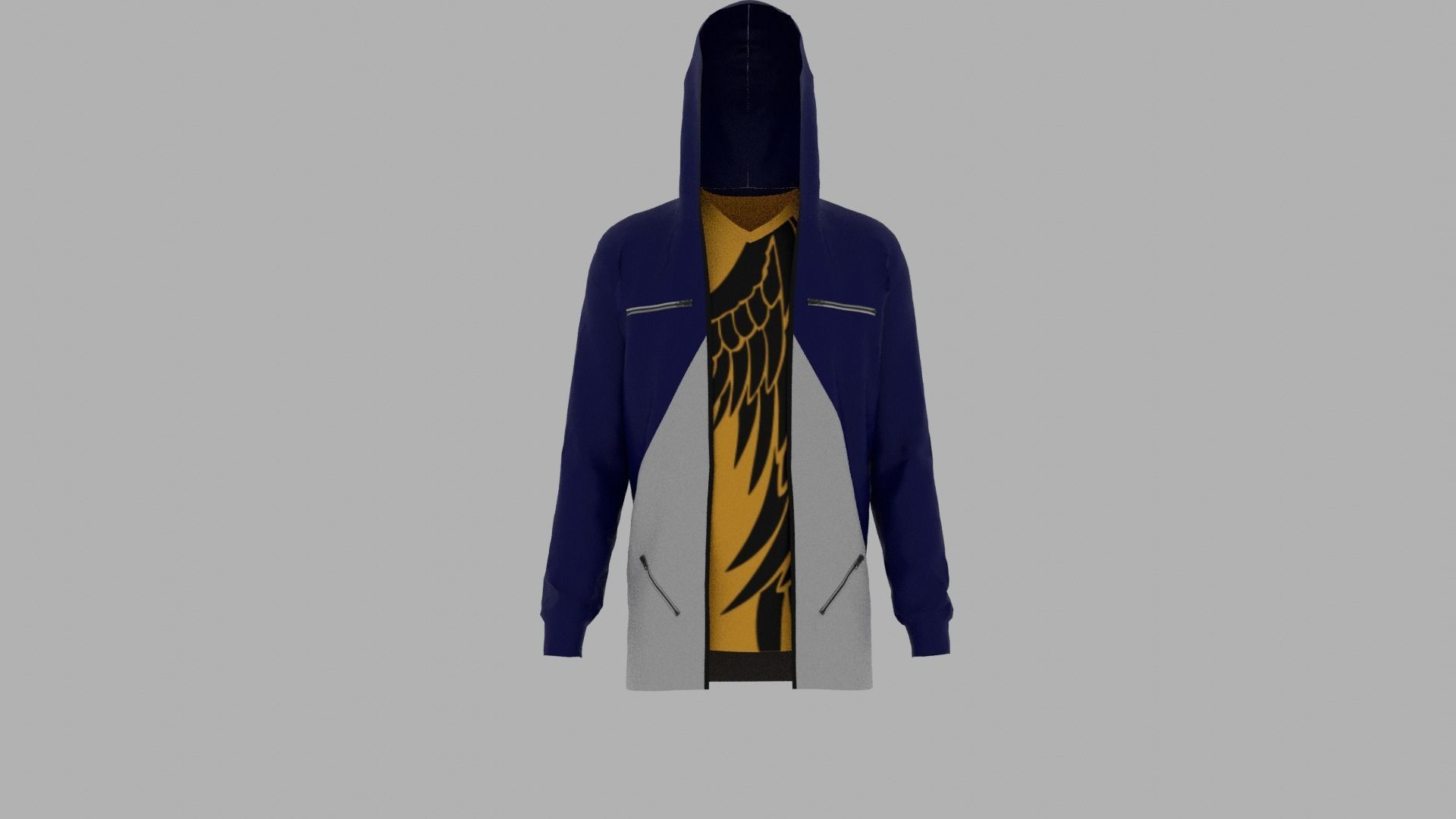 Hoodie Low-poly 3D model_1