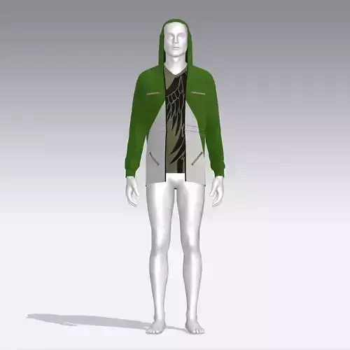 Hoodie mannequin wearing