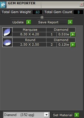 3-Stone round diamond ring 3457 3D print model 3D print model_8