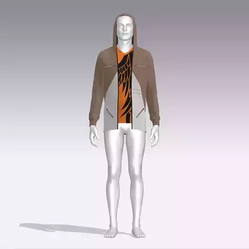 Hoodie mannequin wearing