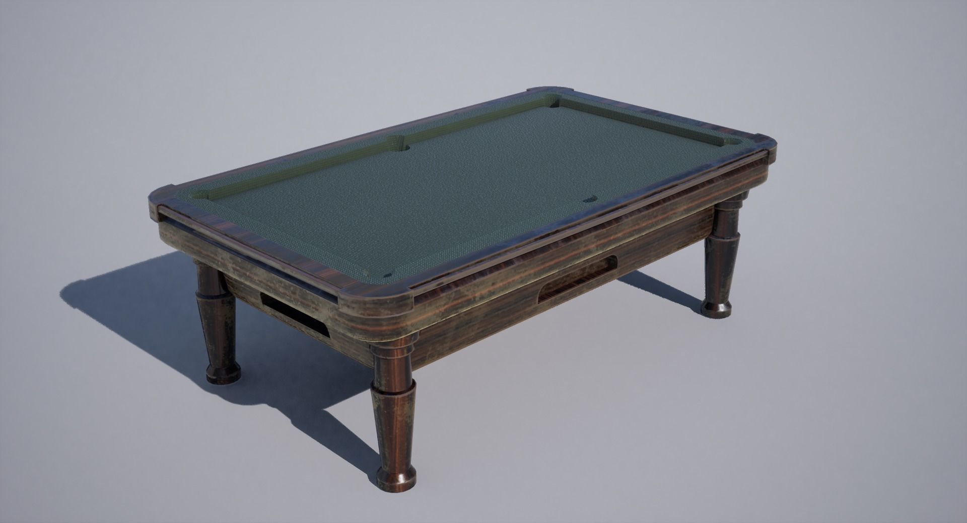 Pool Table Low-poly 3D model_2