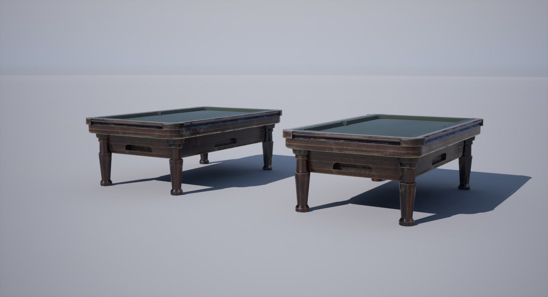 Pool Table Low-poly 3D model_7