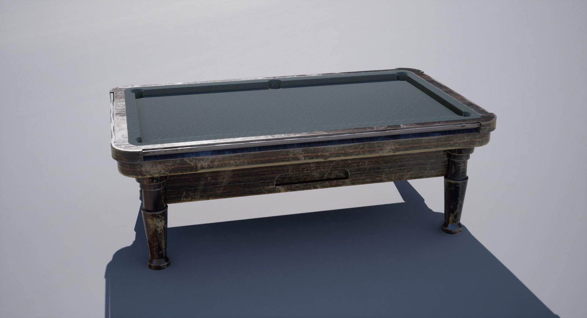Pool Table Low-poly 3D model_4