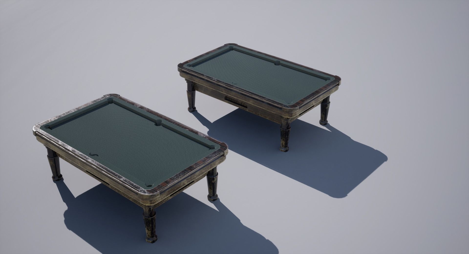 Pool Table Low-poly 3D model_9