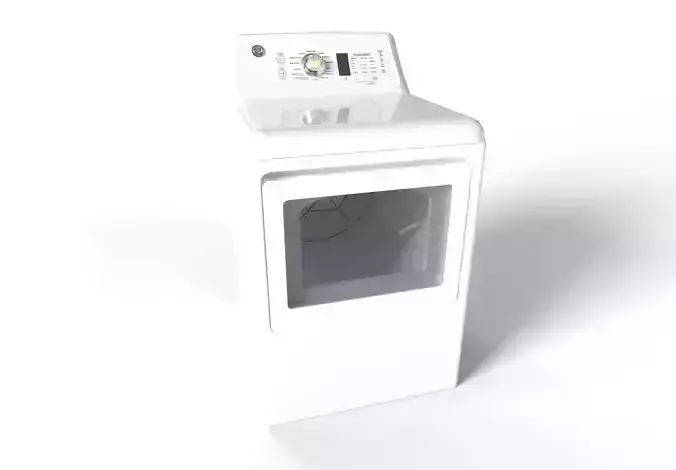 GE  aluminized alloy drum Electric Dryer 3d Model