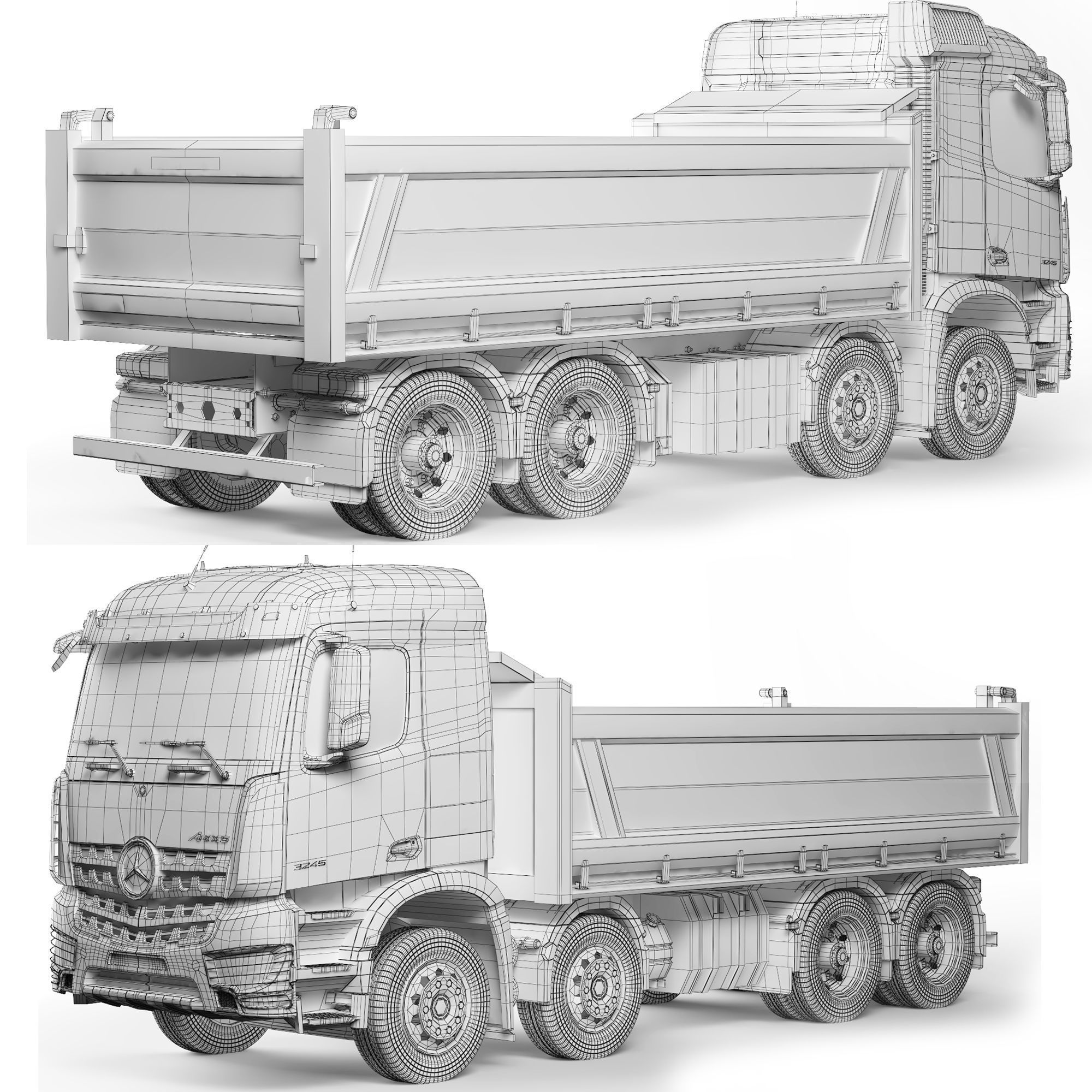 Mercedes-Benz Arocs 3245 tipper 2021 3D model_6
