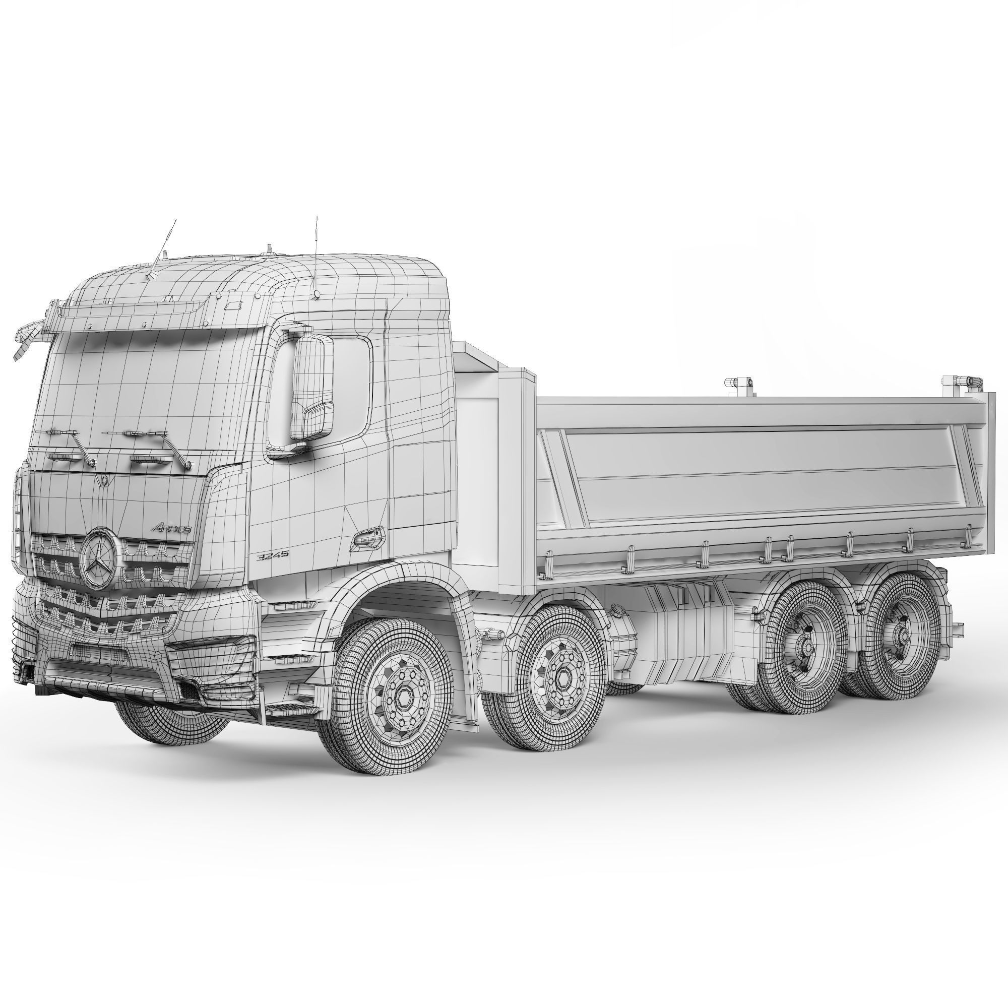 Mercedes-Benz Arocs 3245 tipper 2021 3D model_4