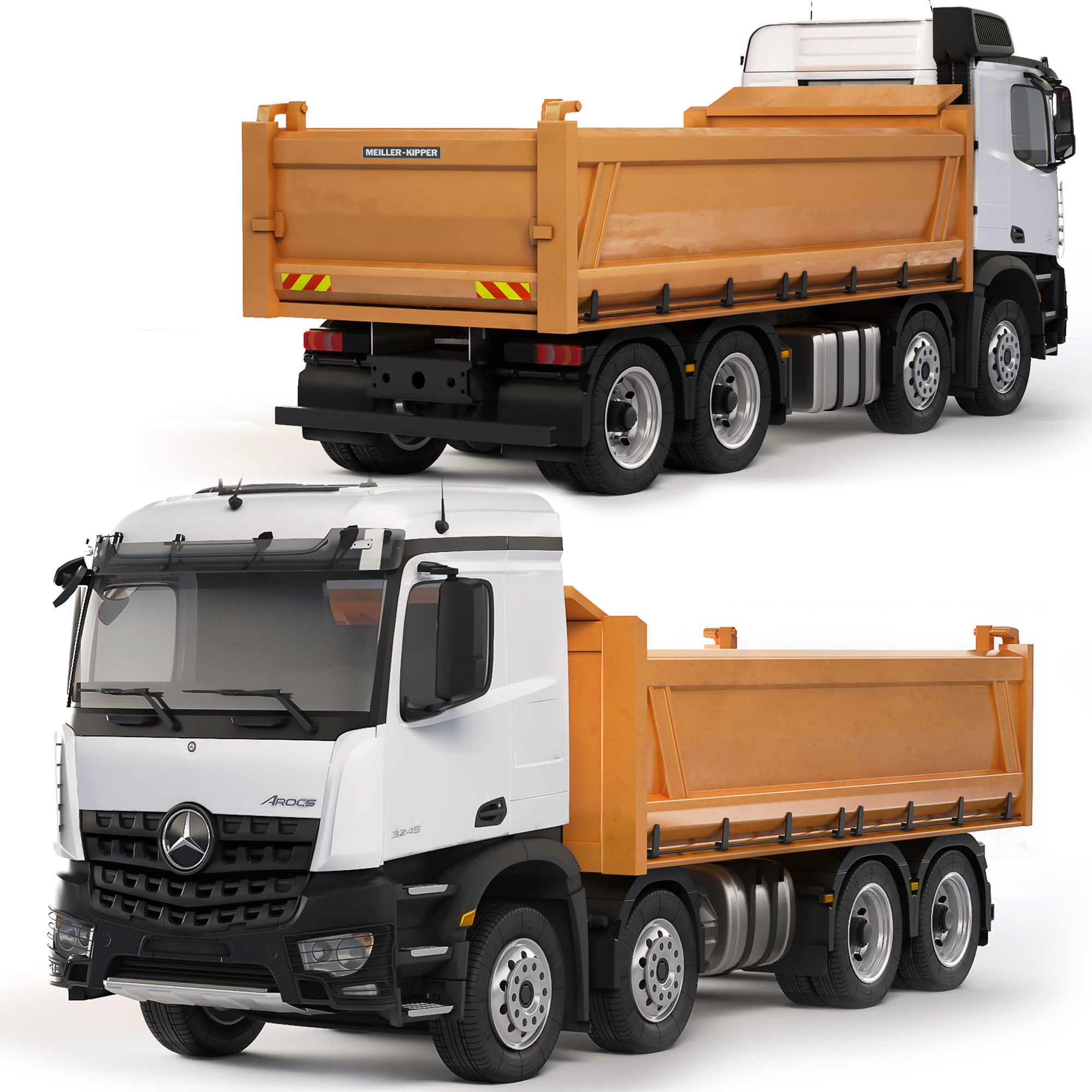 Mercedes-Benz Arocs 3245 tipper 2021 3D model_2