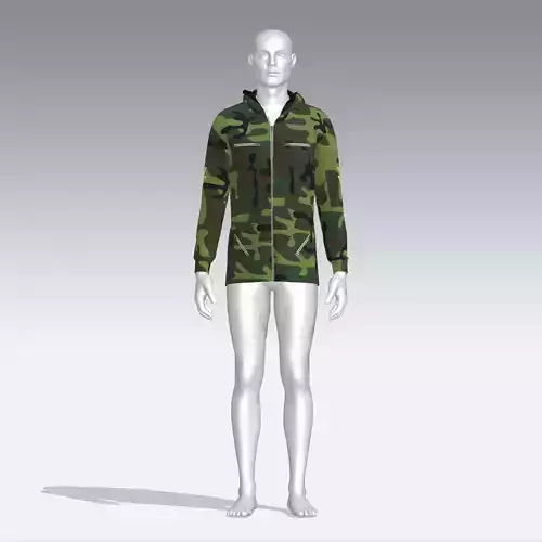 Hoodie camouflage hooded jacket
