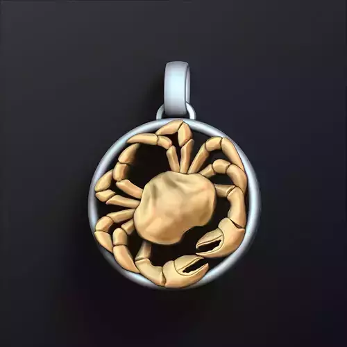 Zodiac Horoscope Cancer Pendant