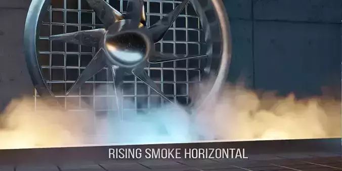 Animated VDB Rising Smoke 3D model