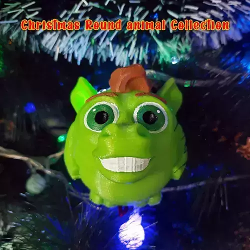 Round animals collection Horse 3D print model Round animals collection Horse 3D print model