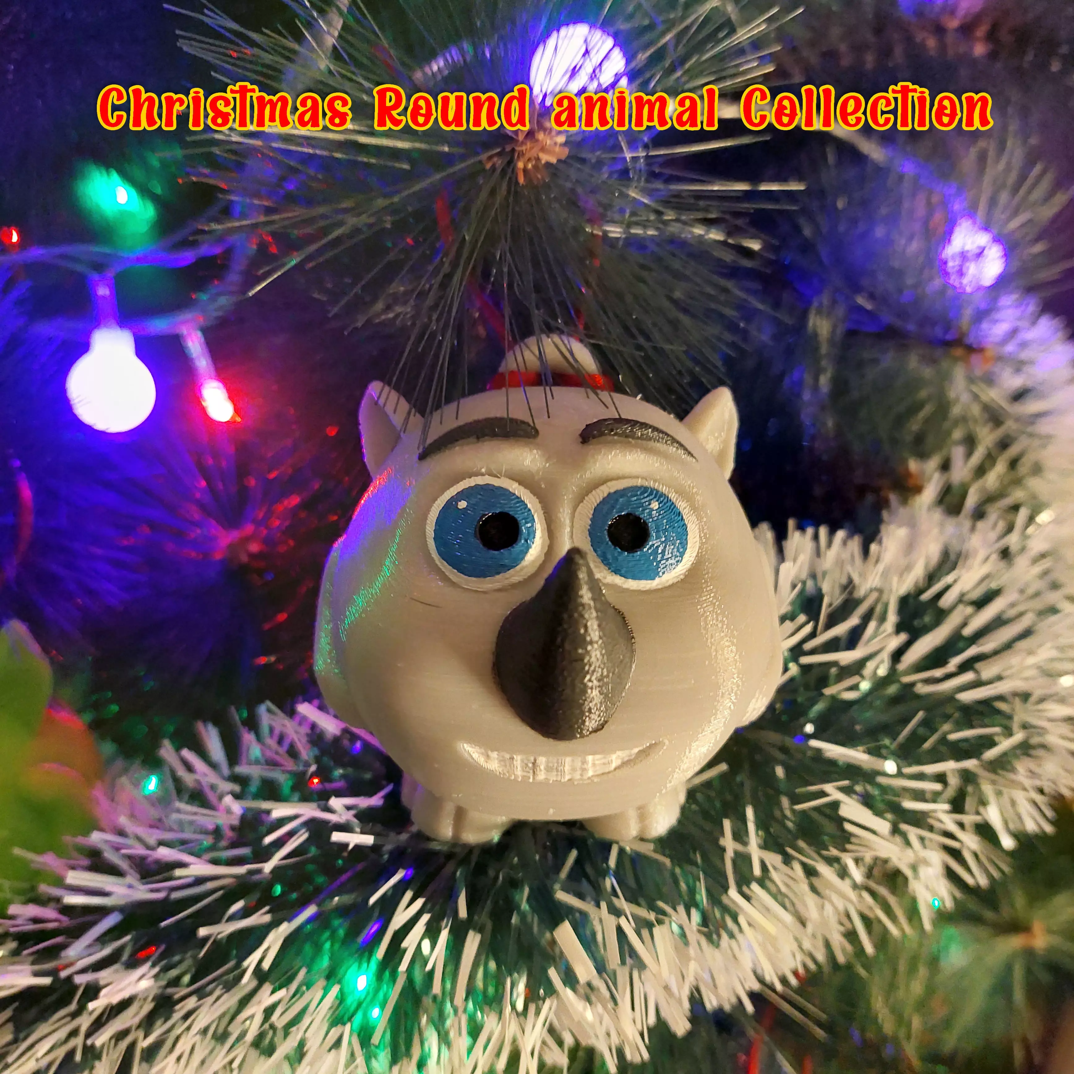 Round animals collection Rhino 3D print model_0