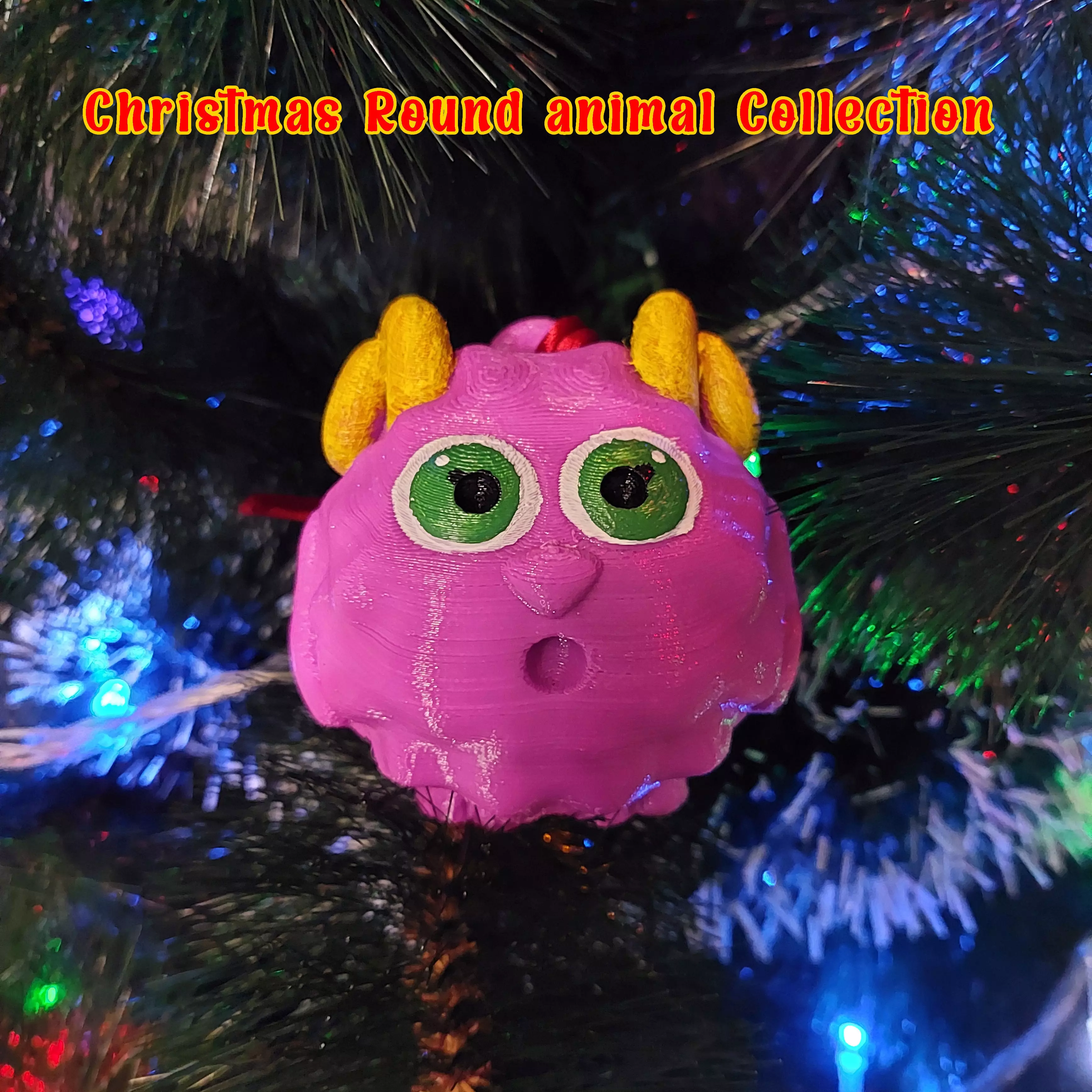 Round animals collection Sheep 3D print model_0