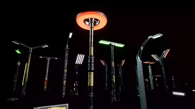 Cyberpunk Street Lights