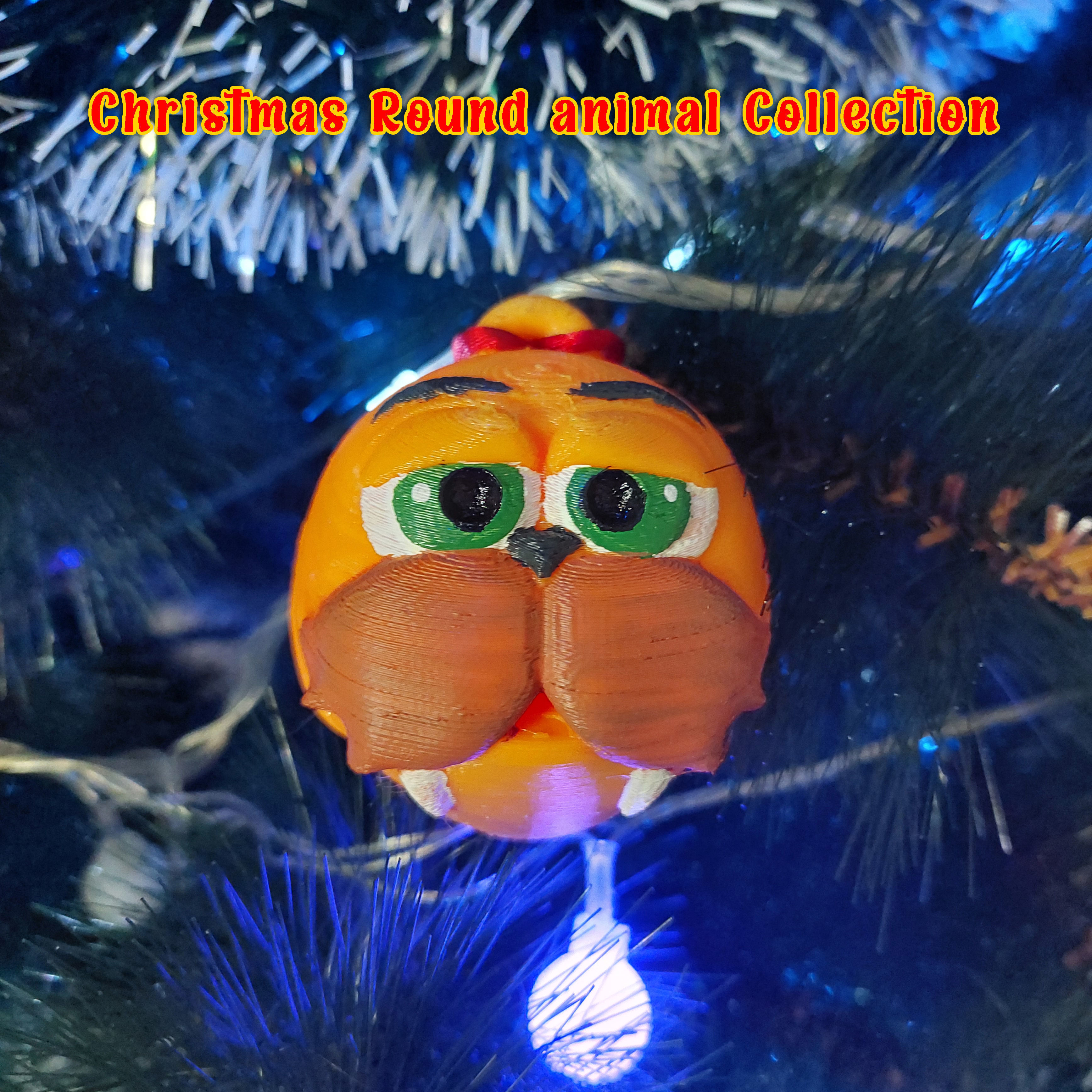 ROUND ANIMALS COLLECTION PACK 3 OF 9 WALRUS RHINO AND HORSE 3D print model_4