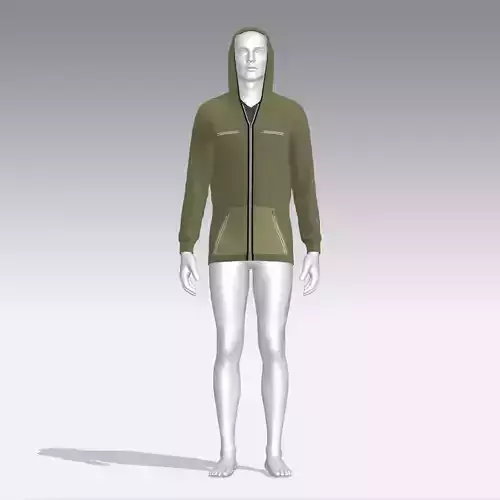 Hoodie mannequin wearing