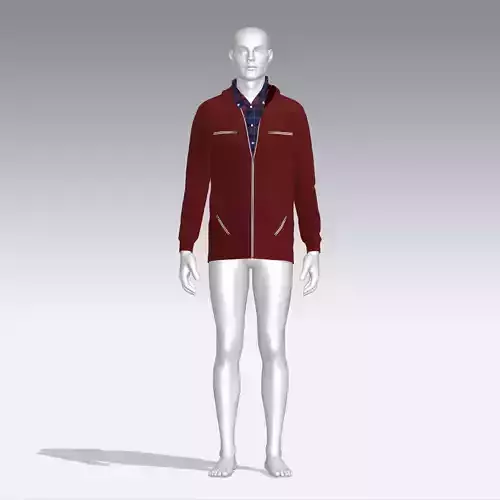 Hoodie mannequin wearing jacket