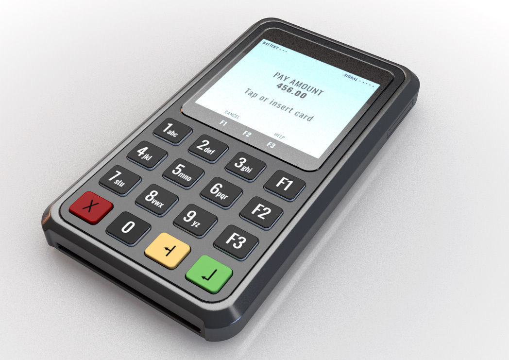 Card Machine POS 3D model_1