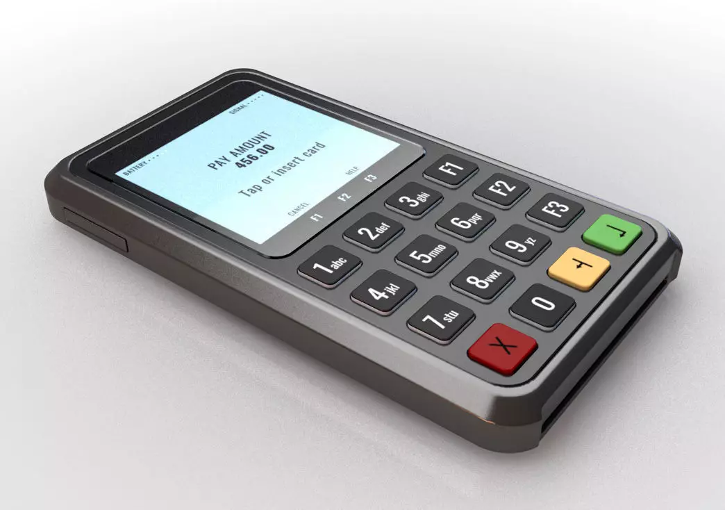 Card Machine POS 3D model_0