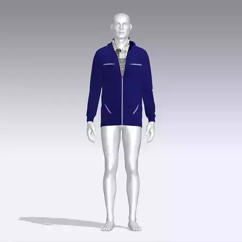Hoodie mannequin wearing jacket
