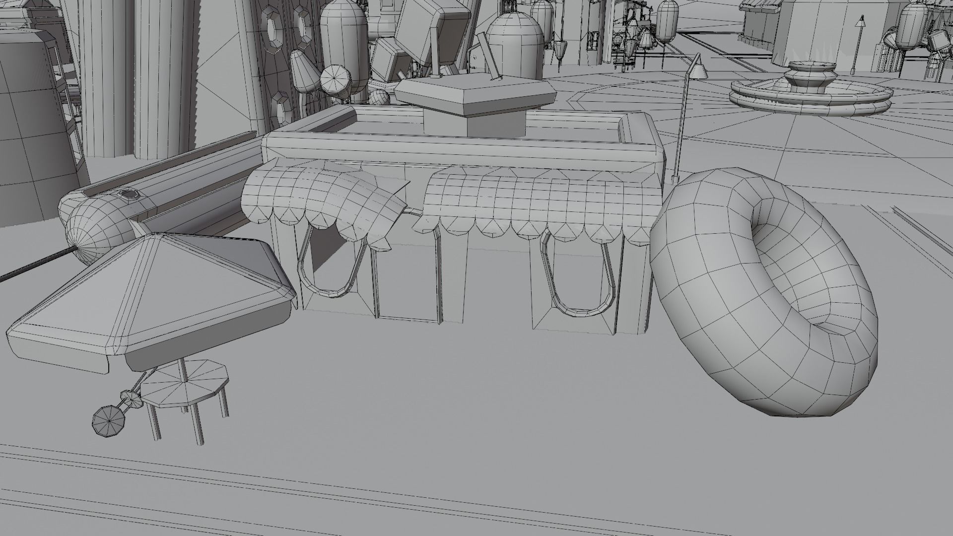 Zombie Apocalypse City Pack Low-poly 3D model_10