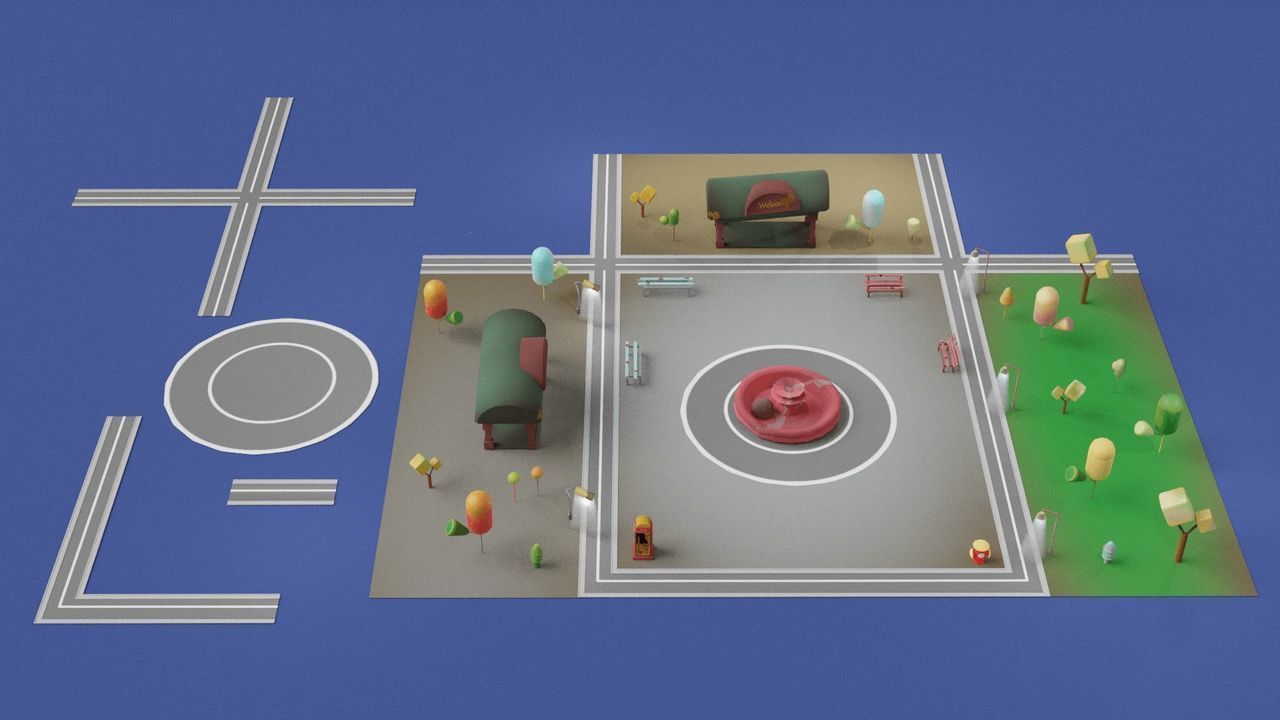 Zombie Apocalypse City Pack Low-poly 3D model_21