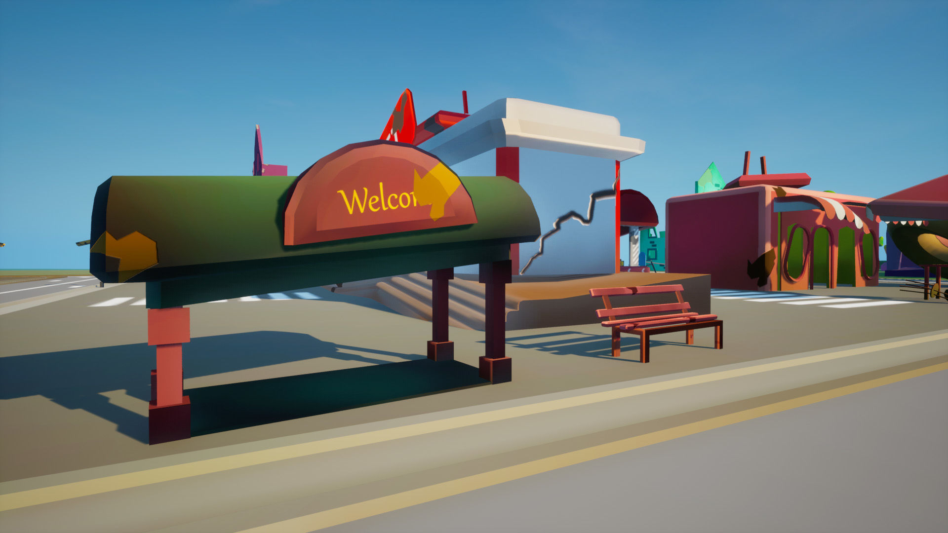 Zombie Apocalypse City Pack Low-poly 3D model_7